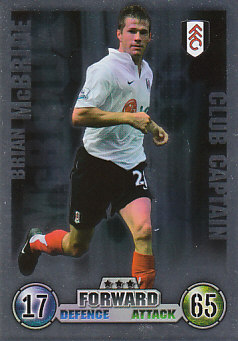 Brian McBride Fulham 2007/08 Topps Match Attax Update Club Captain #C09